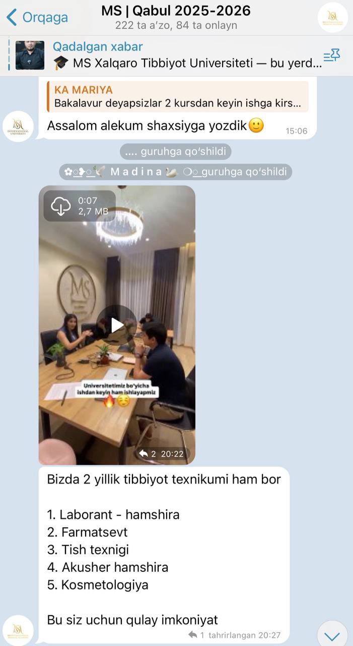 «MS Academy cosmetology» олий ва профессионал таълим билан шуғулланиш учун лицензияга эга эмас — Вазирлик