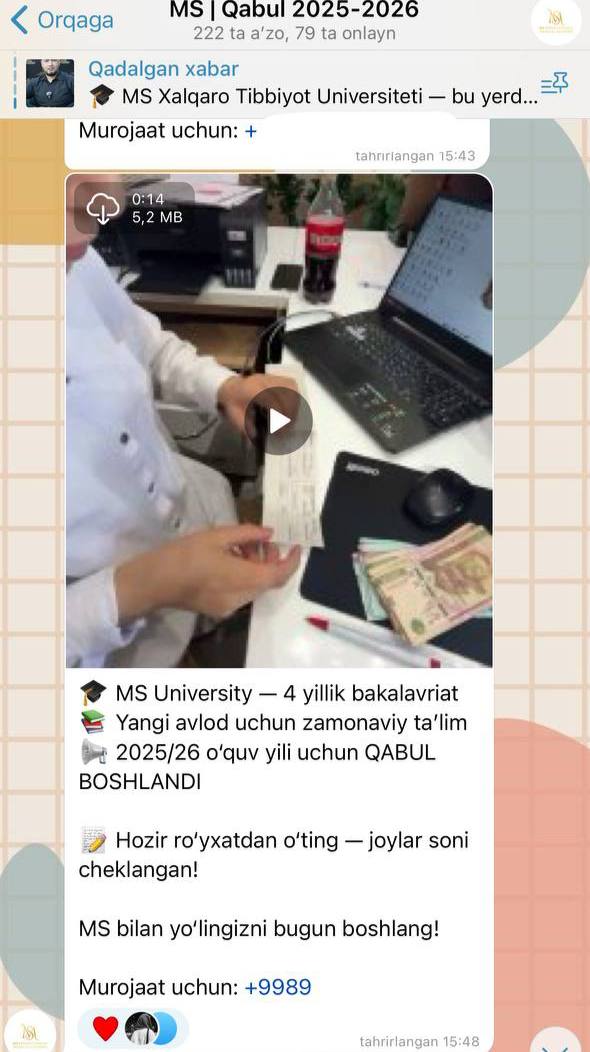 «MS Academy cosmetology» олий ва профессионал таълим билан шуғулланиш учун лицензияга эга эмас — Вазирлик