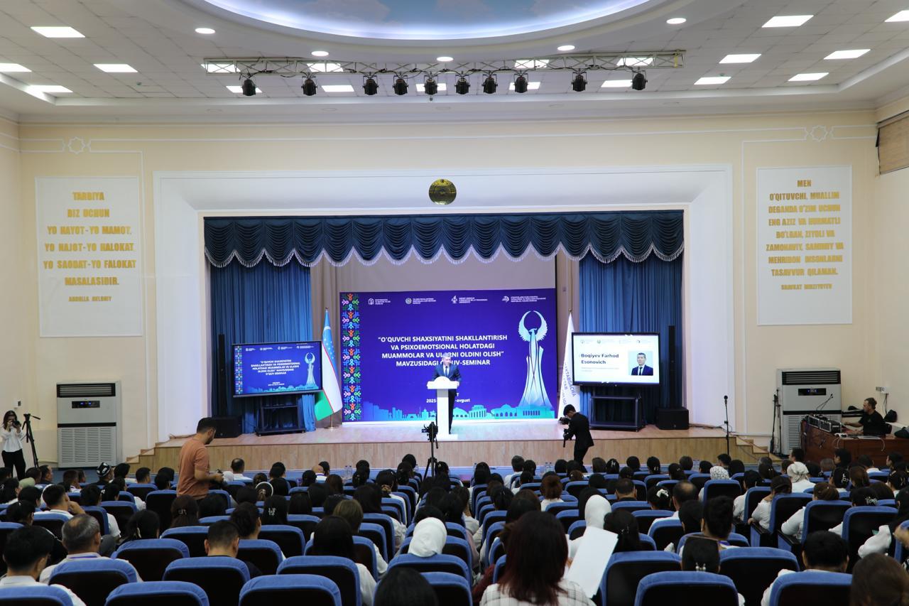 Maktab psixologlari uchun oʻquv-seminar o‘tkazilmoqda