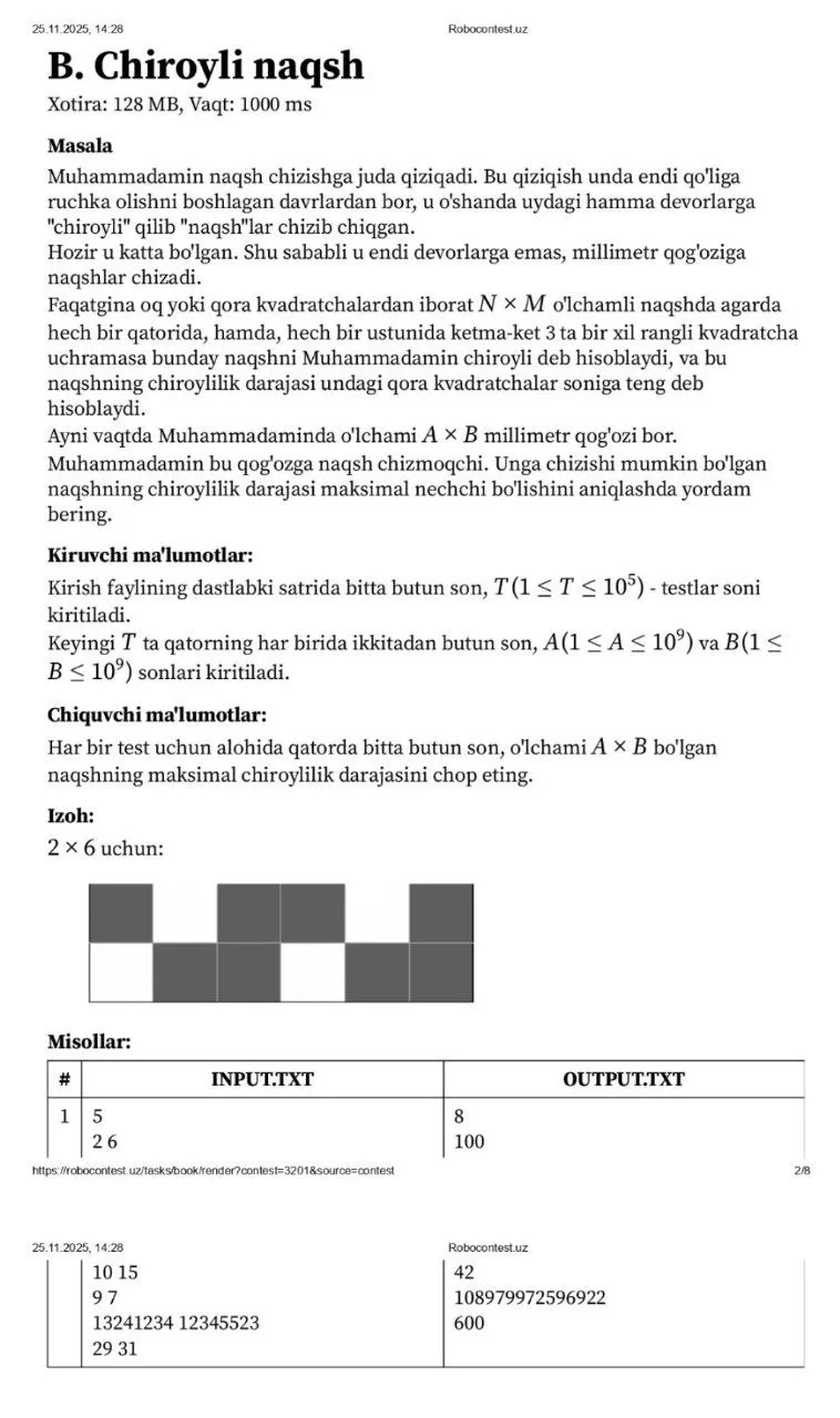 Kimyo, biologiya, fizika va informatika fanlaridan asosiy olimpiadaning 3-bosqich topshiriqlari e’lon qilindi