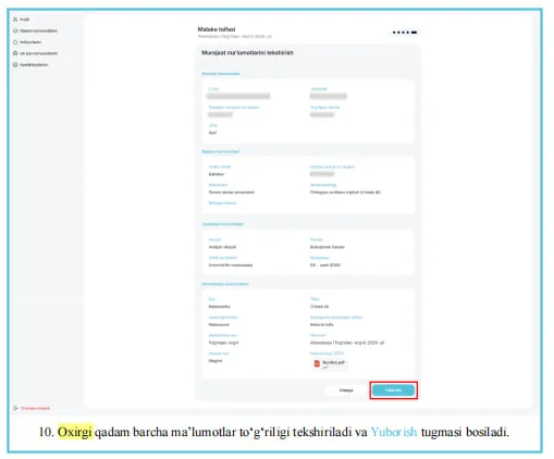 Pedagog platformasida Malaka toifasining Toʻgʻridan-to‘g‘ri turi uchun murojaat yuborish ochildi (qo‘llanma)