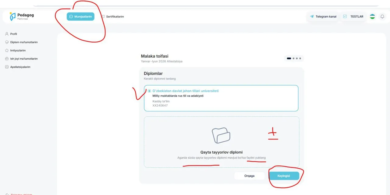 Platforma orqali vazir jamg‘armasi ustamasiga nomzod bo‘lish uchun nima qilish kerak?