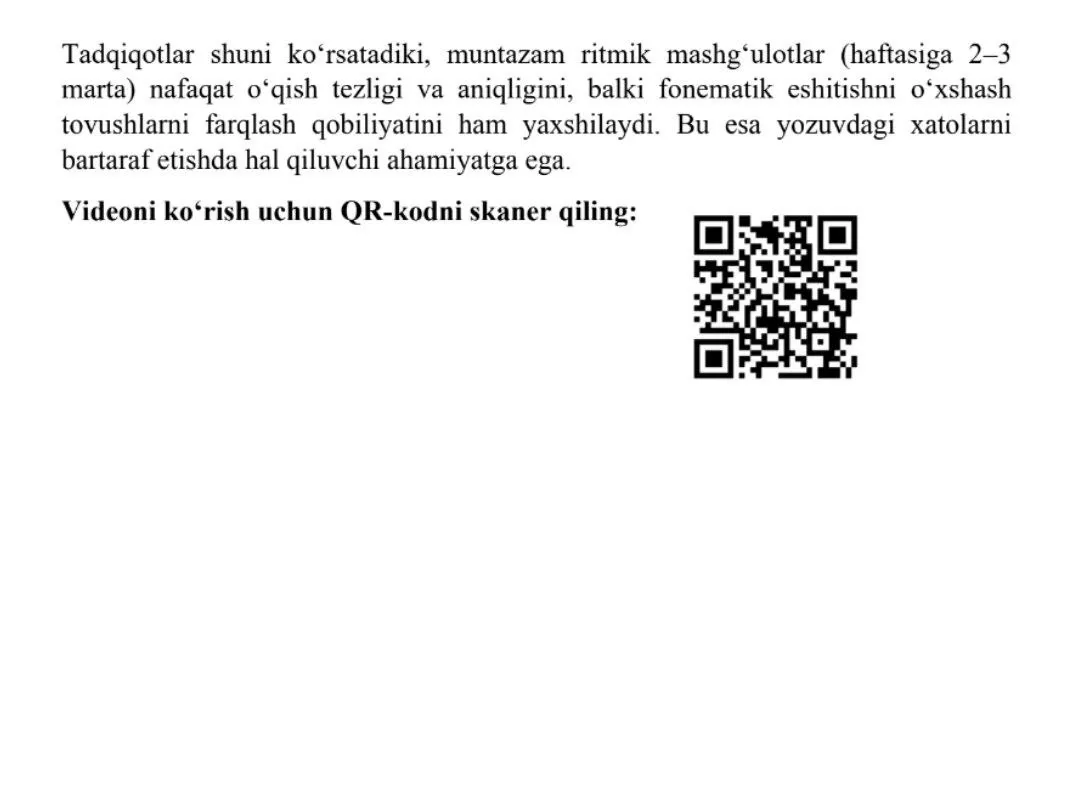 O‘quvchilarda disleksiyani tuzatish uchun nima qilish mumkin?