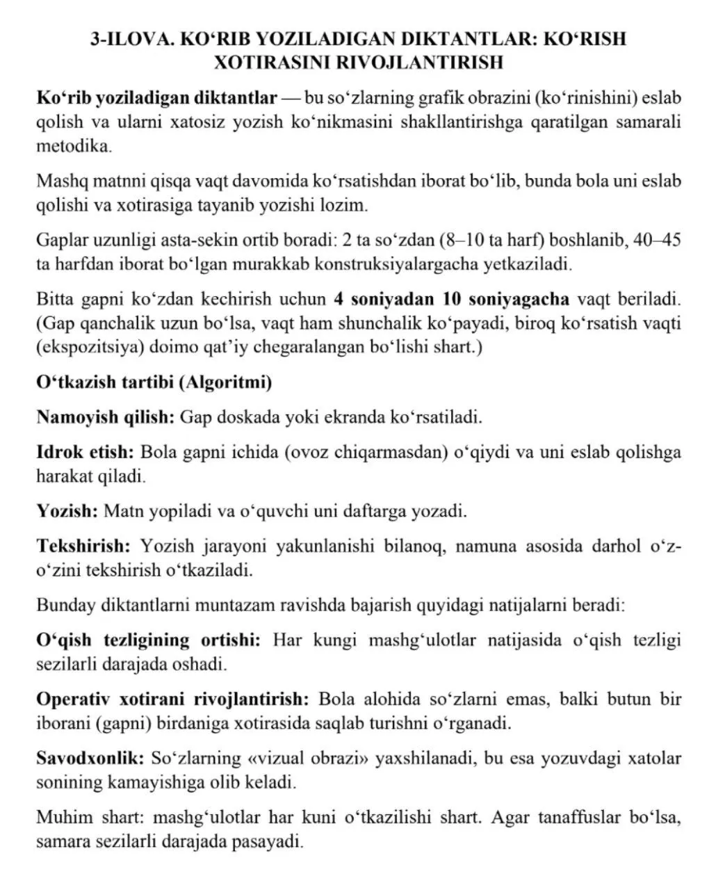 O‘quvchilarda disleksiyani tuzatish uchun nima qilish mumkin?