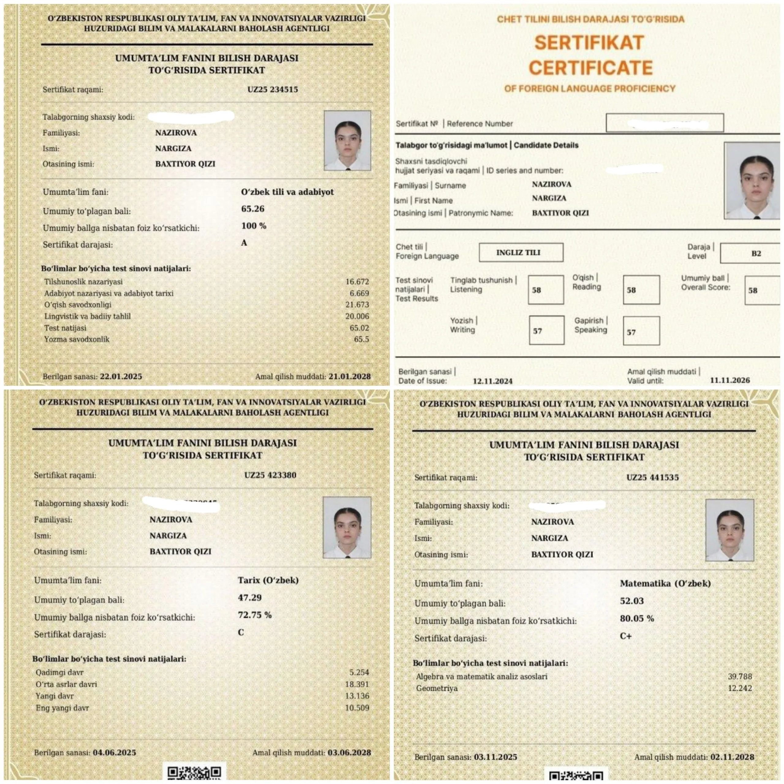 “O‘zingizni boshqalar bilan solishtirmang”: 189 ballni naqd qilgan buxorolik ikki o‘quvchi qiz bilan suhbat