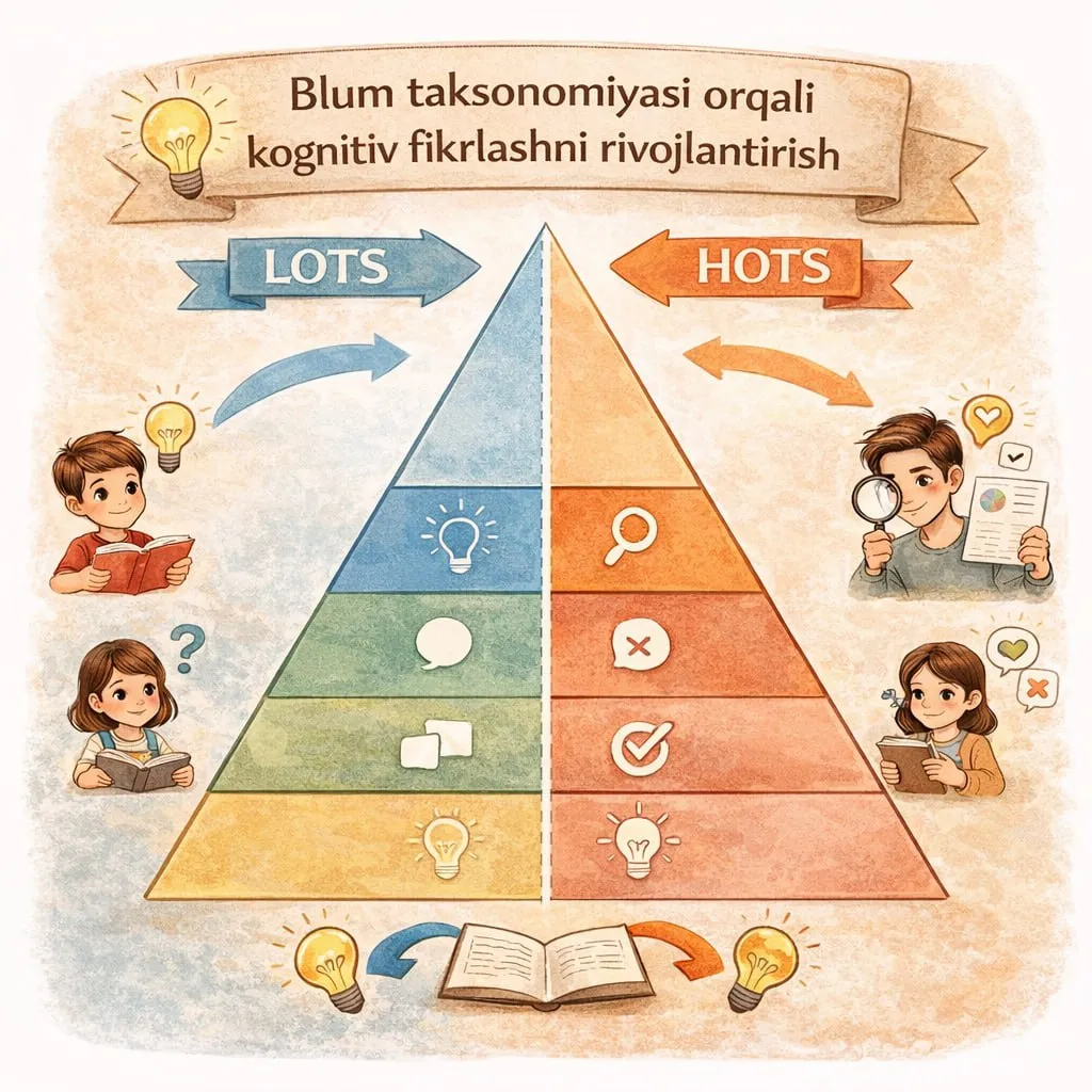 Blum taksonomiyasi: o‘quvchilarda kognitiv fikrlashni rivojlantirish uchun samarali yechim
