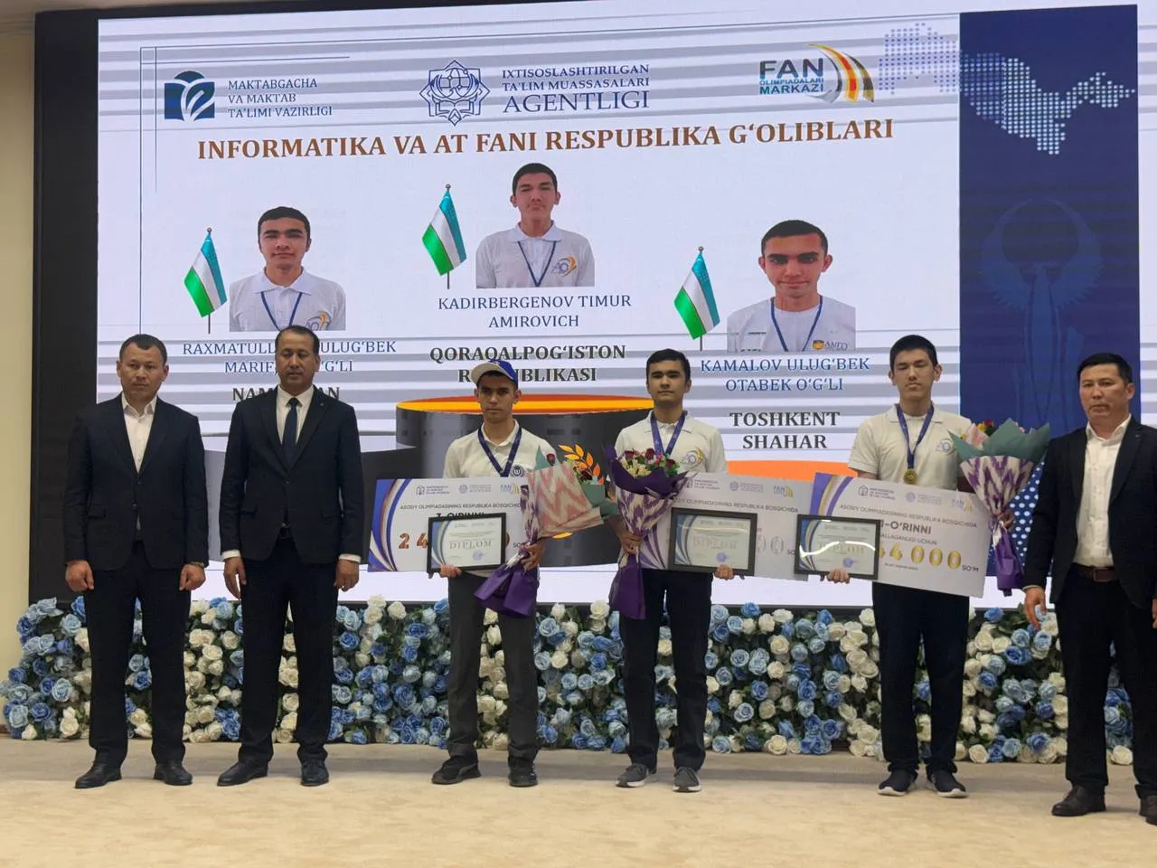 Asosiy olimpiadaning to‘rtinchi — Respublika bosqichida g‘olib bo‘lgan ishtirokchilar e’lon qilinmoqda