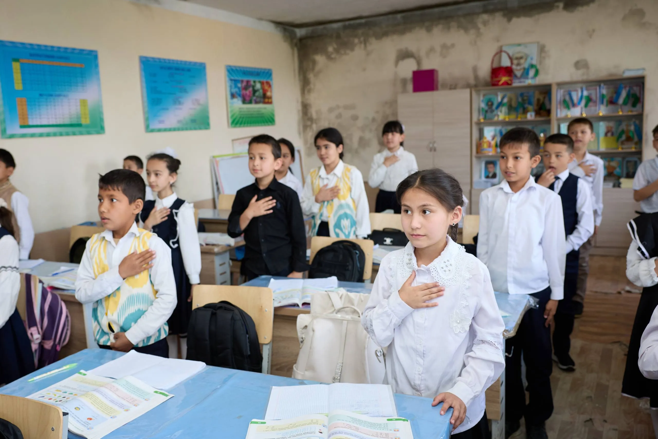 Saida Mirziyoyeva Xorazmdagi ta'lim muassasalari holatini ko‘zdan kechirdi