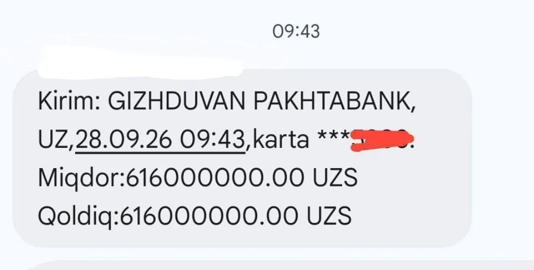 208 nafar oʻqituvchiga 616 mln soʻmdan tashlab berildi