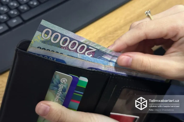 O‘zbekistonda o‘rtacha oylik ish haqi 7 million so‘mdan oshgan bo‘lsa, ta’lim sohasida bu ko‘rsatkich qariyb 5 million so‘mni tashkil etdi