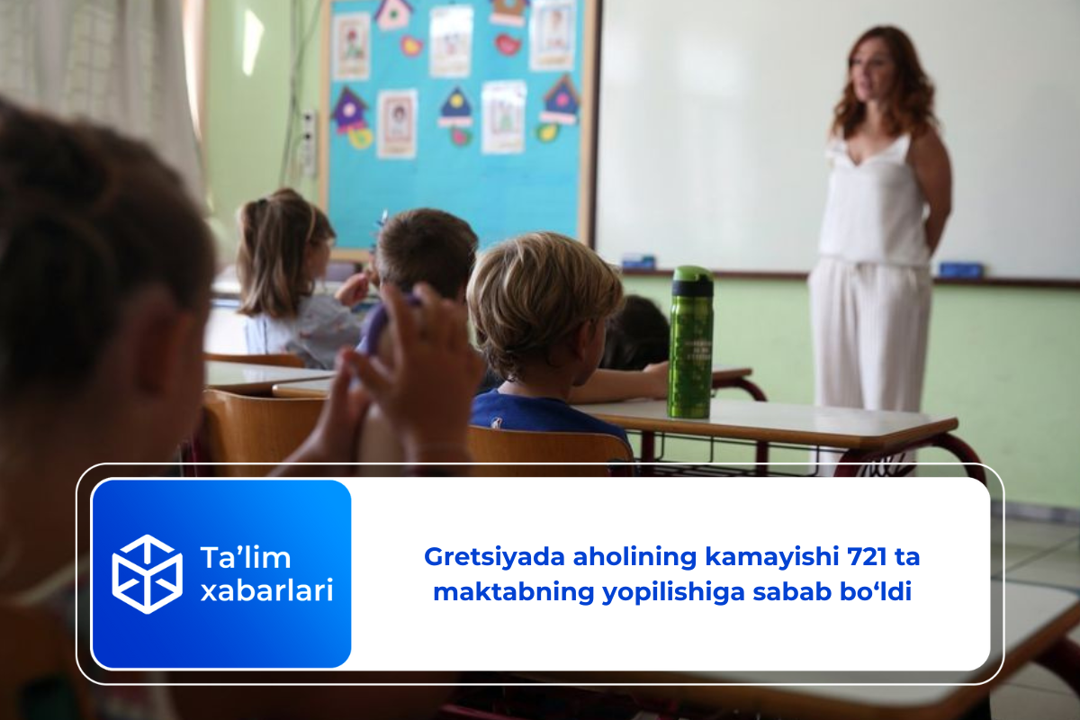 Gretsiyada aholining kamayishi 721 ta maktabning yopilishiga sabab bo‘ldi