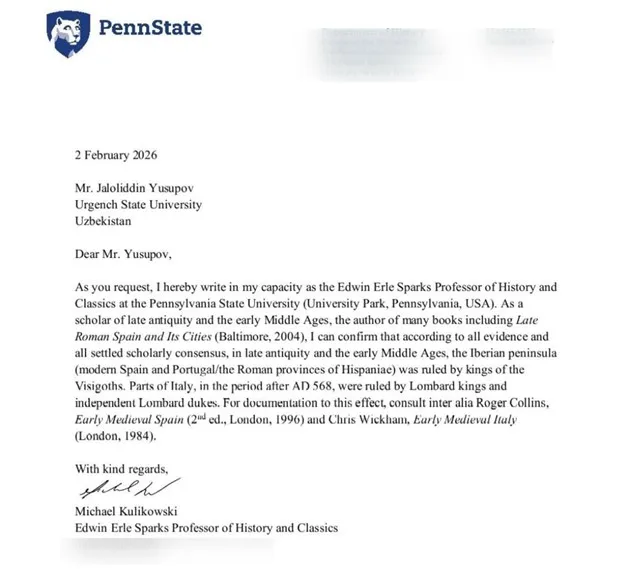 O‘qituvchi attestatsiyadagi bahsli savol yuzasidan Prezidentga murojaat yo‘lladi