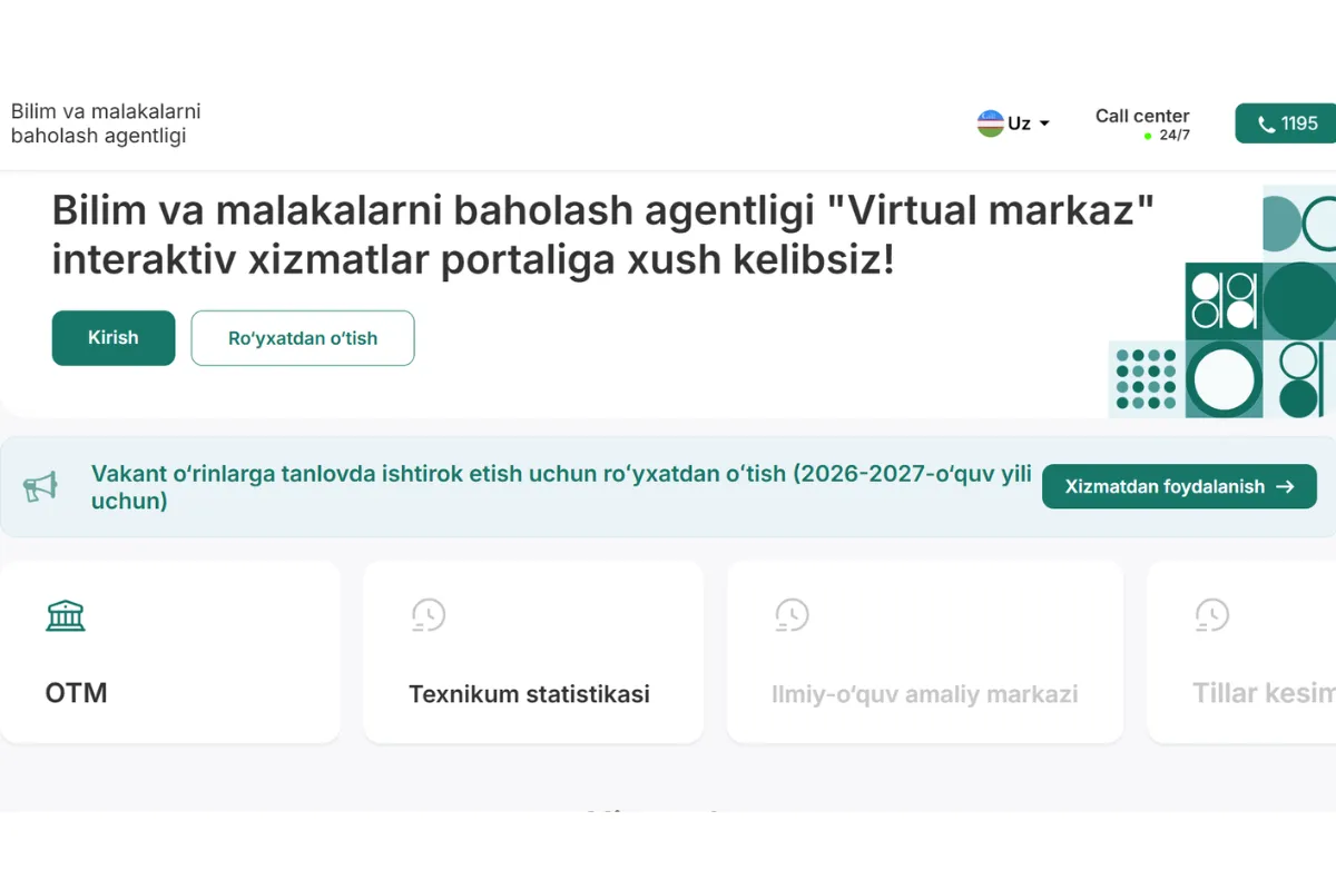 Vakant (boʻsh) oʻrinlar boʻyicha eng koʻp soʻralgan savollarga javoblar