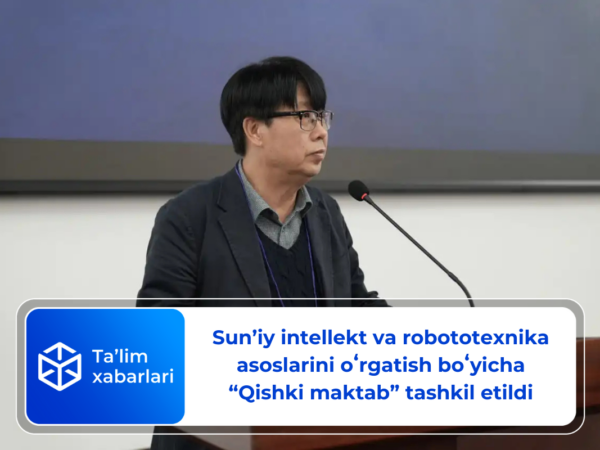 Sunʼiy intellekt va robototexnika asoslarini oʻrgatish boʻyicha “Qishki maktab” tashkil etildi