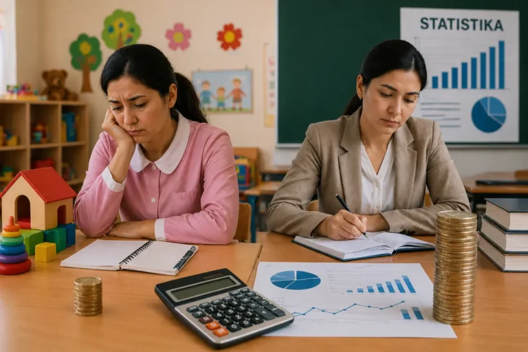 Maktab va bog‘cha o‘qituvchilari o‘rtacha ish haqidan ancha kam maosh olmoqda — statistika