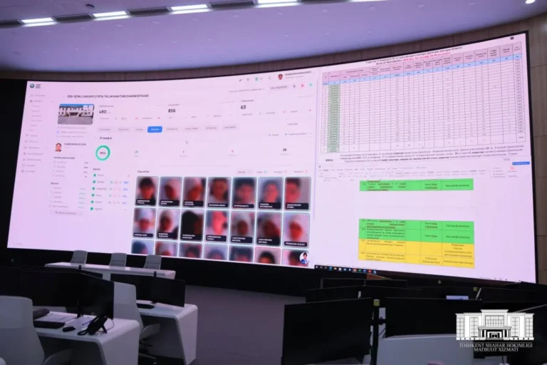 Toshkent maktablarida davomat smart-kameralar bilan nazorat qilinadi