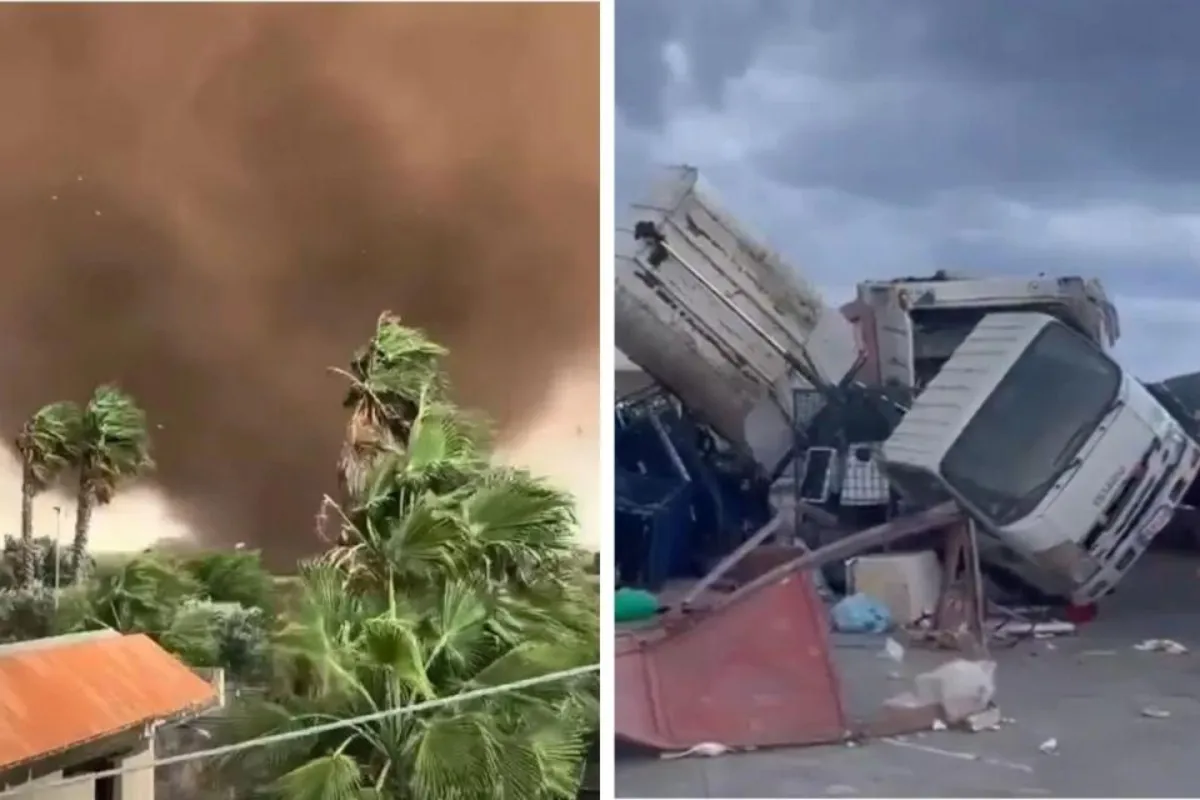 Italiyaning Sitsiliya orolida sodir bo‘lgan tornado maktabni vayron qildi, 11 kishi jarohatlandi