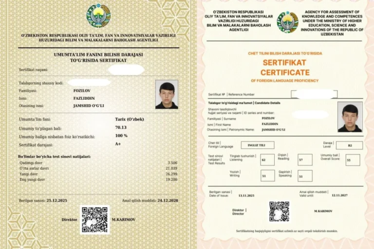 “Vaqt toʻgʻri boshqarilsa, 189 ball olish qiyin emas”: fargʻonalik 10-sinf oʻquvchi yigit muddatidan talab boʻldi