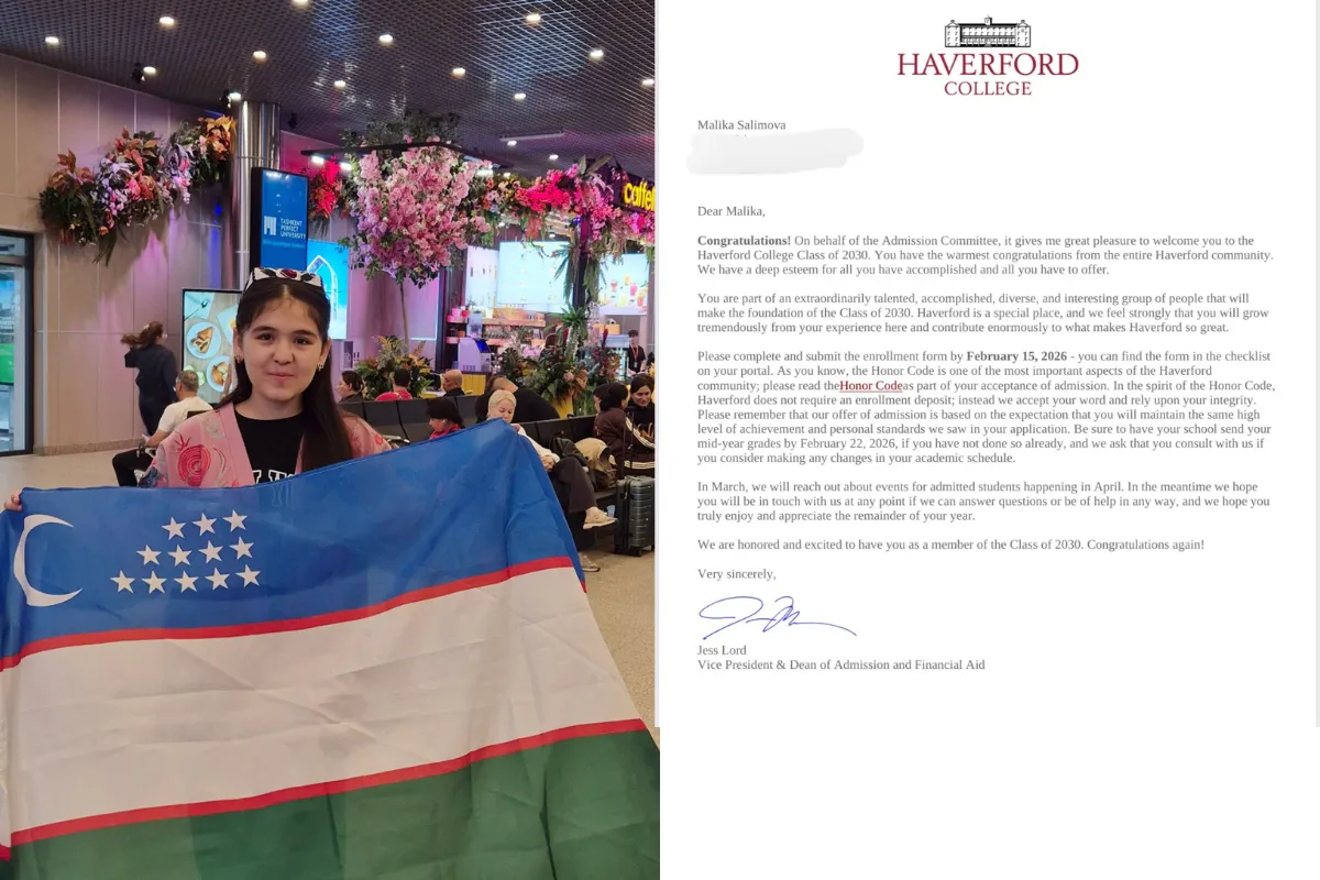 “Haverfordda birinchi oʻzbek qiziman”: AQSHning TOP universitetlaridan biriga  400 ming dollar miqdorida grant yutgan Navoiylik oʻquvchi qiz bilan suhbat