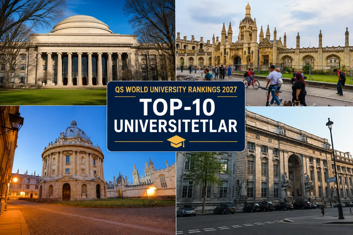 QS-2027 reytingi: Dunyoning eng kuchli universitetlari TOP-10 taligi