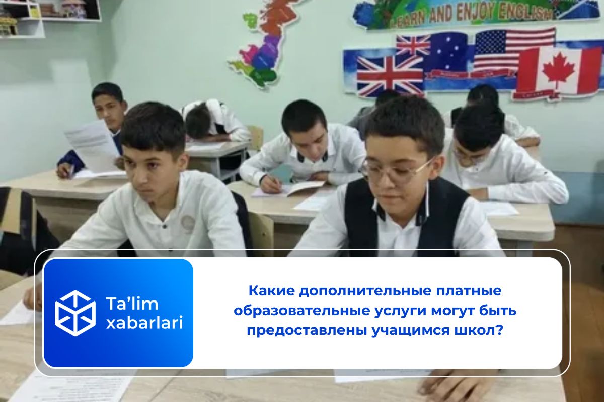 Какие дополнительные платные образовательные услуги могут быть предоставлены учащимся школ?