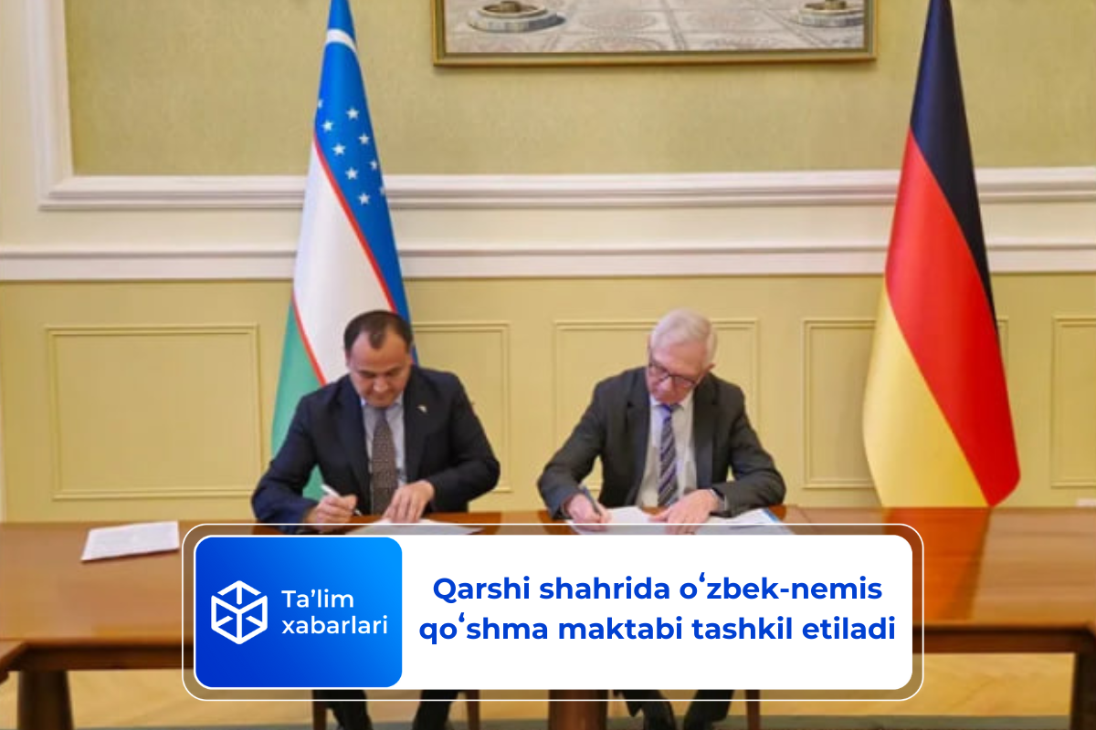 Qarshi shahrida oʻzbek-nemis qoʻshma maktabi tashkil etiladi - Ta’lim ...