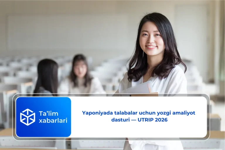 Yaponiyada talabalar uchun yozgi amaliyot dasturi — UTRIP 2026