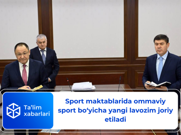 Sport maktablarida ommaviy sport bo‘yicha yangi lavozim joriy etiladi